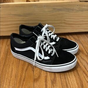 Vans Black and White Old Skool Sneakers
